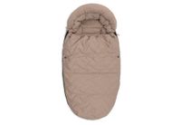Jollein Voetenzak voor Buggy & Kinderwagen - Embossed - Polyester - 42x82cm - Milky Coffee