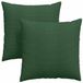 vidaXL - Zitkussens - 2 stuks - Corduroy stof - Donkergroen - 60 x 60 cm
