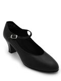 Capezio Dansschoenen voor studenten, professionele dansschoenen voor dames, met antislip hak, leren bovenwerk en comfortabel ontwerp, stijlvolle en ondersteunende karakterschoen