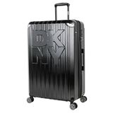 Koffer DKNY Grote koffer, harde schaal, 4 wielen, robuust, grote maat X, Zwart, Eigentijds