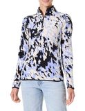 The North Face 100 Glacier Printed 1/4 Zip Trui voor dames Virtual Blue Trail Grid S