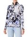 The North Face 100 Glacier Printed 1/4 Zip Trui voor dames Virtual Blue Trail Grid S