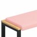 vidaXL - Coussin de banc - Sherpa - Tissu - Rose