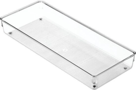 iDesign Linus Lade Organiser - Kunststof - Transparant