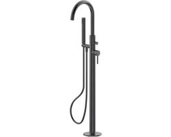 Adema Calypte vrijstaande badkraan H107.8cm gun metal 14741280596