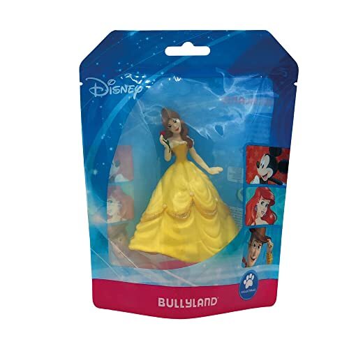 Bullyland 14022 - speelfiguur, Disney, The Beauty and the Best, Belle, ca. 10 cm, ideaal als taartfiguur, detailgetrouw PVC-vrij, leuk cadeau voor kinderen om fantasierijke spelen