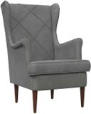 vidaXL Fauteuil Donkergrijs Fluweel