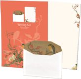 Bekking & Blitz Briefpapier met enveloppen: Album of birds and flowers rood, Hu Feitao, Chester Beatty