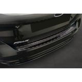 Zwart Avisa Zwart RVS Achterbumperprotector compatibel met Ford Focus III HB Facelift 2014-2018 & Fiësta 2017-2023 'Ribs'