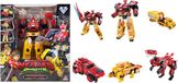 QUANTUM HEROES DINOSTER Dinoster - Robot figuren 6 in 1 - Transformeerbare mega robots - 28cm - Raptor Tron