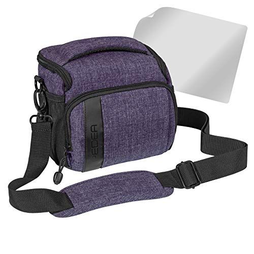 Pedea DSLR cameratas Fashion met displaybeschermfolie 0010 (maat L, paars)