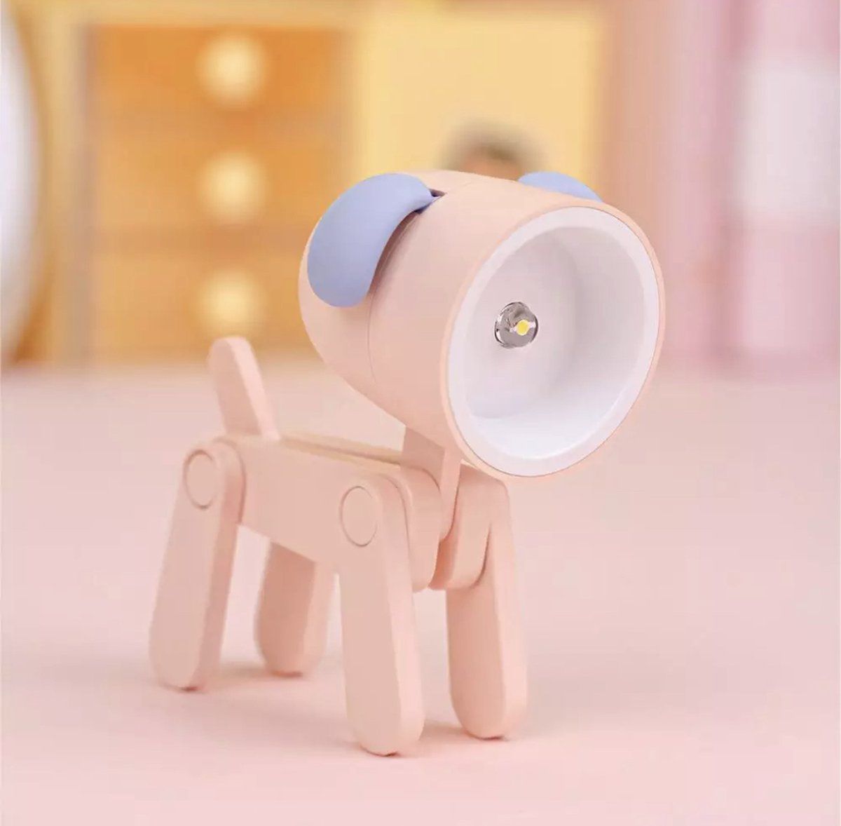 Babycure Puppy Lampje Roze | LED | ABS | Incl. Batterijen