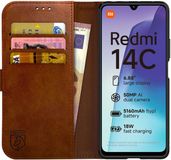 Rosso Element Xiaomi Redmi 14C Hoesje Book Case Wallet Bruin