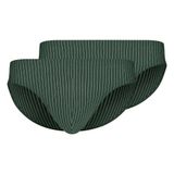 Skiny Slip donkergroen / wit