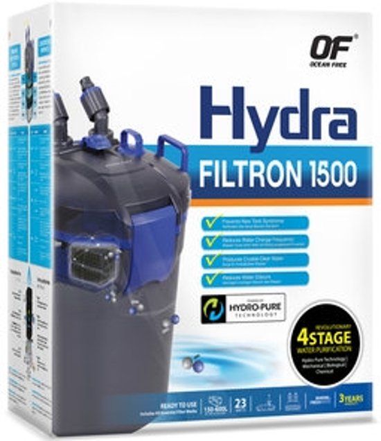 Hydra Filtron 1500 Ocean Free Buitenfilter Aquarium 150-600 Liter