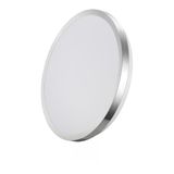Zarivy Led-oppervlaktelicht, 24 W, 2490 lm, 4000 K, chroom, Ø38x5 cm