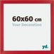 yd. Cadre photo 60x60 cm - Rouge - MDF - Mura