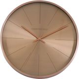 Decostar Wandklok copper 40x40x5cm roze/goud