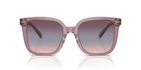 Coach Ci918 Hc 8381u Lunettes de soleil femme rose carrées bleu 54mm