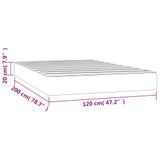 vidaXL Matras met binnenvering Eénpersoons/Volledige grootte 140x190x20 cm Wit Katoen, Polyester