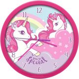 Barbie Eenhoorn Unicorn Wandklok - Klok - You`re Special - Rond - Roze
