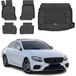 Omac Kit Tapis De Sol Et Coffre Pour Mercedes Classe E W213 2016-2022 TPE Noir