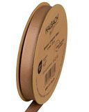 Halbach Seidenbänder Premium ripslint, breedte: 13 mm lengte: 25 m, duurzaam cadeaulint van gerecycled polyester, ideaal als lint, kleur: mokka