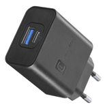Cellularline ACHSMUSB2PD45WK 45W USB-C PD & USB-A Snellader - Zwart