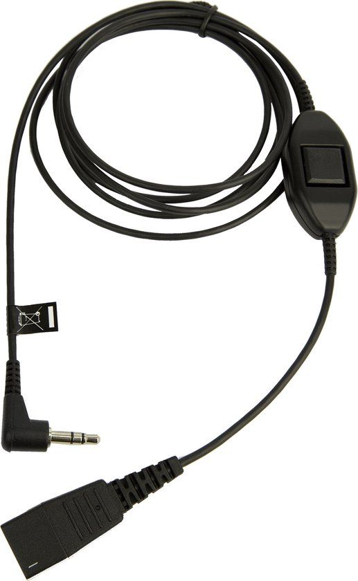 Jabra 8735-019 Telefoonkabel - 3.5 m - Zwart