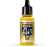 Vallejo Model Air Acrylverf, 17 ml, geel
