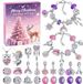 Merkloos / Sans marque Eco Botanicals Adventskalender 2025 Vrouw - 24-daagse DIY Kristallen Armband Sieraden Adventskalender voor Kinderen en Meisjes