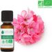 VOSHUILES Huile essentielle biologique de géranium rosat – 100% pure et naturelle – HEBBD et ECOCERT – parfum frais et floral – huile essentielle aux multiples vertus et usages – 20 ml