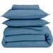 Percale de coton unie bonnet 30 cm ardoise 140x190 cm drap-housse