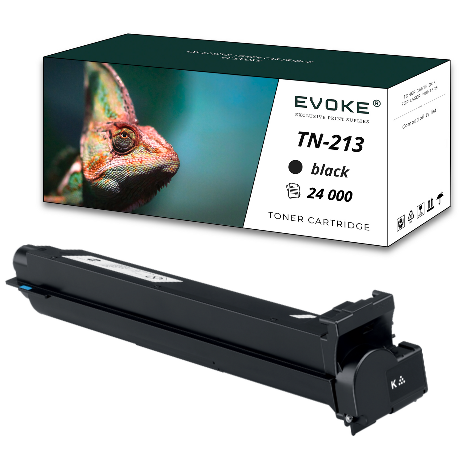 EVOKE Konica Minolta TN-213 Zwart Toner - 24000 Pagina's