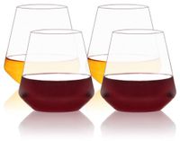 Merkloos Tritan Set van 4 Wijnglazen - 500ml - Onbreekbaar