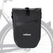 Wiltec Sacoche de vélo noir 20L résistant à l'eau avec réflecteurs
