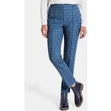 Goldner Geruite broek blauw
