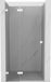 Mexen Lunar L douchedeur scharnierend links 115 cm, transparant, wit