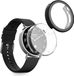 kwmobile 2x housse de montre connectée pour Xiaomi Watch S4 41mm - Coque de montre de sport en silicone - Étui de suivi d'activité en transparent / noir