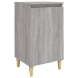 VidaXL Nachtkastjes 2 st 40x35x70 cm bewerkt hout grijs sonoma eiken