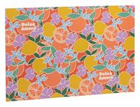 Clairefontaine Kartonnen Bureaumat 60x40 cm - Citrus Illustratie in Frisse Kleuren - Home Office - Dolce Amore Collectie