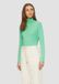 s.Oliver - Dames T-shirt met lange mouwen en col - limegroen - Maat 46