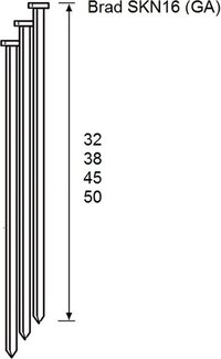 Dutack Brad SKN16 45mm 20° - 2000 stuks - 5138052