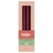 Bolsius Essentials Gladde spitse kaarsen - rood - metallic - 24,5 cm - 32 stuks - decoratieve kaarsen - zonder palmolie