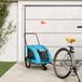 Maison Exclusive - Remorque de vélo pour chien, bleu. Fabriqué en tissu Oxford et métal