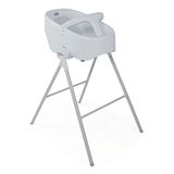 Chicco Babybadje Bubble Nest - Hoge Badstoel voor Douche - Stoeltje voor Badkuip - Vanaf Geboorte tot 11 kg - Grijs