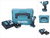 Makita DTW 181 RF1J accu slagmoersleutel 18 V 210 Nm 1/2" borstelloos + 1x oplaadbare accu 3.0 Ah + lader + Makpac