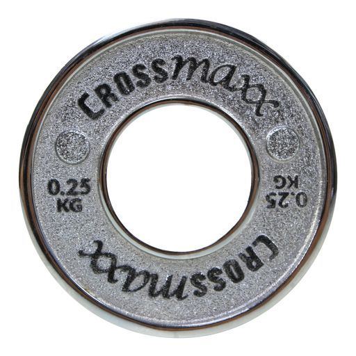 Crossmaxx® Calibrated Plate - 0.25 kg - Silver - Bumper Plate