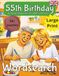 55th Birthday Word Search Puzzle book UK