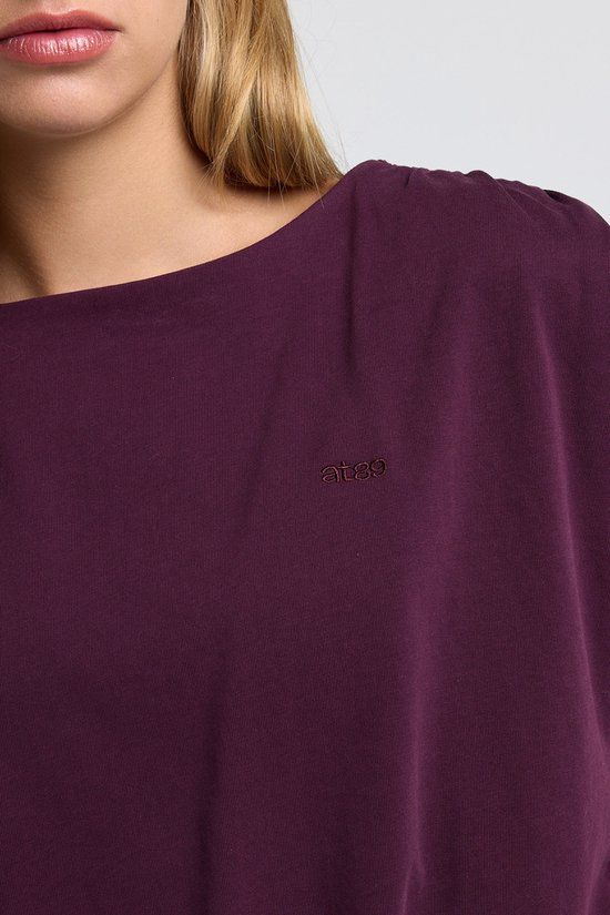 America Today T-shirt Evalien XXS Bordeaux Katoen